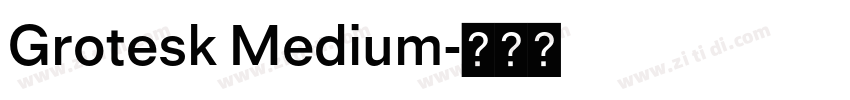 Grotesk Medium字体转换 Grotesk Medium字体转换